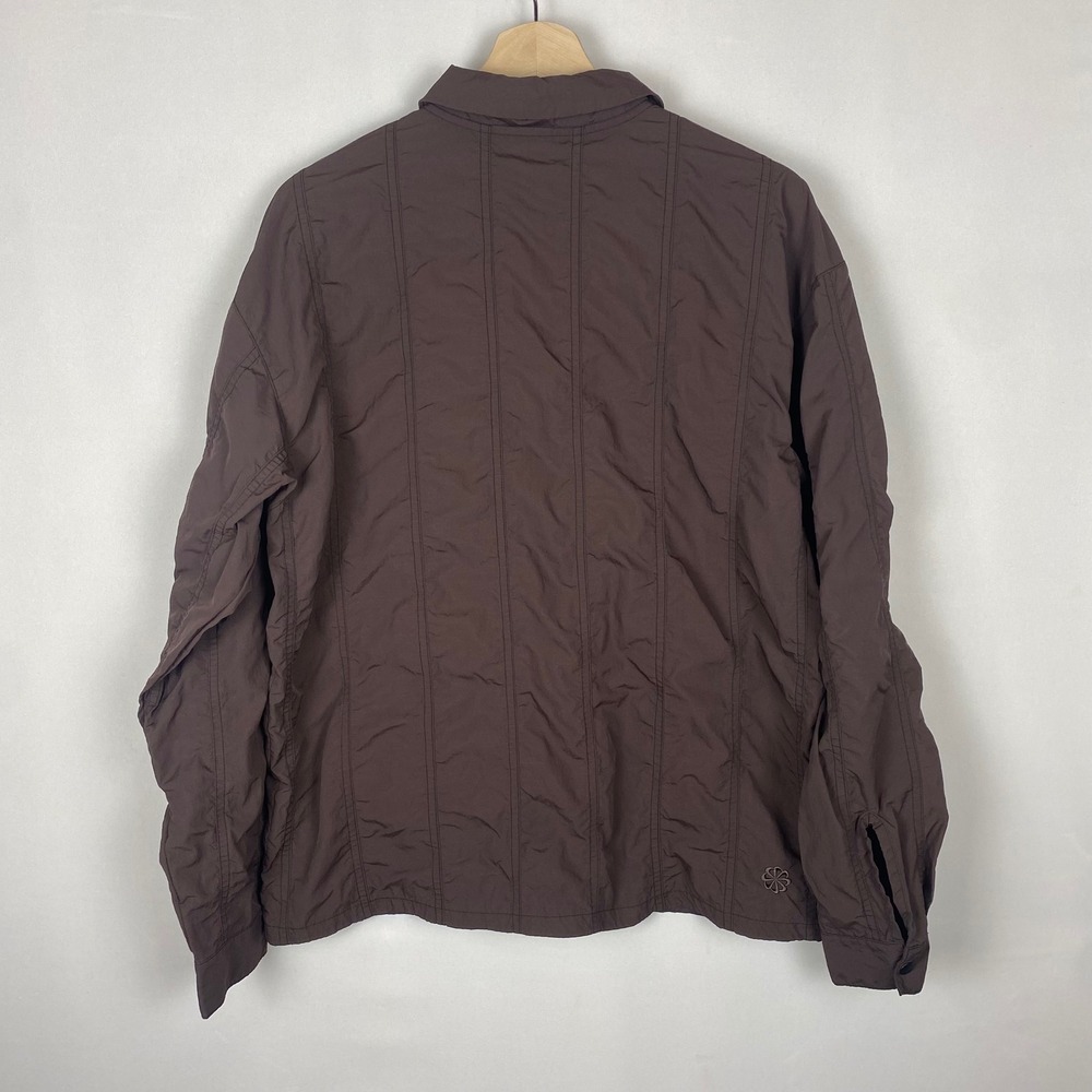 Nike Tech Pack Men Brown Quilted Shirt Jacket Small - Picture 2 of 8